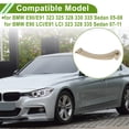 thumbnail image 3 of Cubierta de recorte de tirador de panel de puerta trasero izquierdo de Unique Bargains para BMW E90/E91 323 325 328 330 335 Sedán y Touring 2005-2008 No.51417230853 Beige, 3 of 6