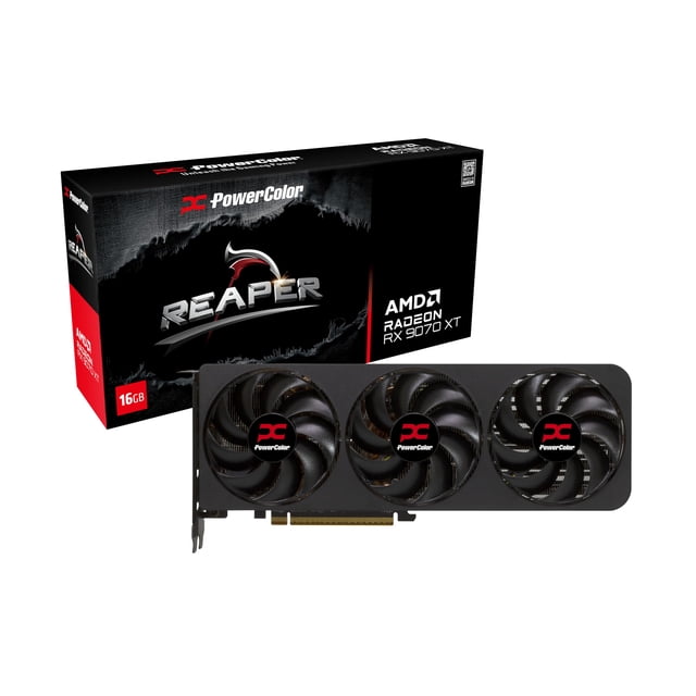 Tarjeta gráfica PowerColor Reaper AMD Radeon RX 9070 XT de 16 GB