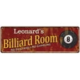 thumbnail image 1 of Leonard's Billiard Room Red Sign Game Room Pool 6x18 206180008416, 1 of 1