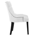 thumbnail image 4 of Modway Regent Solid Wood and Tufted Fabric Dining Chair in White, 4 of 8