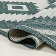 thumbnail image 5 of JONATHAN Y TUSCAN SUN 4 x 6 Area Rug, Lior Geometric Moroccan Diamond - Turquoise/Cream, TSN202E-4, 5 of 9