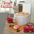 thumbnail image 4 of DefiDgd Christmas Elk Toilet Seat Cover Decoration Set with Rug,Xmas Party Accessories for Indoor Bathroom Decor(A), 4 of 8