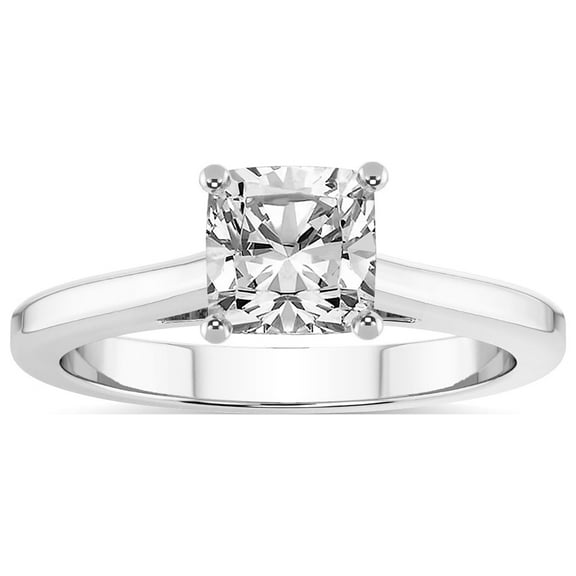 IGI Certified 3 Carat Cushion Shape Lab Grown Diamond Engagement Ring | 14K White Gold | Siran Secret Halo Lab Diamond Ring | FG-VS1-VS2 Quality Friendly Diamonds
