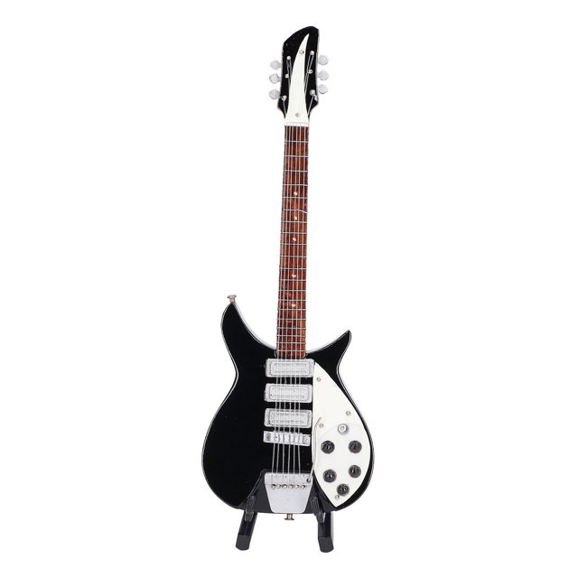 Musical Instrument Model, Electric Guitar Shape Miniature Guitar Model Hand Crafted Exquisite Basswood Material For Showcase Decoration For Gift