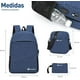 thumbnail image 3 of Mochila Antirrobo de 3 piezas, Bluelander con Puerto USB y Puerto para Audífonos, Azul, 3 of 6