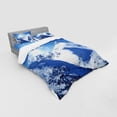 thumbnail image 3 of Ambesonne White Bedding Set 3 Pcs, Sunrise at Mountain, Twin, White Blue, 3 of 3