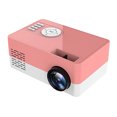 thumbnail image 2 of Mini proyector portátil del reproductor multimedia del hotel de la oficina en casa del proyector de 1080P LED, rosa, blanco, enchufe de EE. UU. AweSitey EL000214-05B, 2 of 2