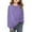 Purple, variant on Krdevn Girls Casual Oversized Crew Neck Sweatshirt Comfy Pullover for Everyday Wear,5-6 Years