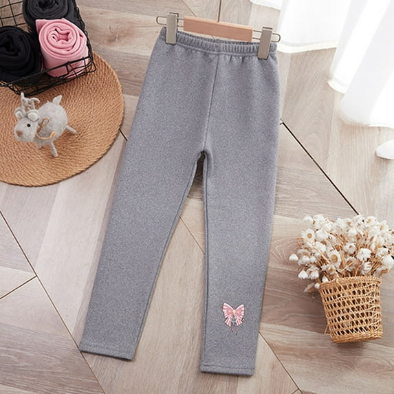 MUXiin Girls Winter Warm Fleece Lined Tights, Soft Thermal Dance Tights for Kids