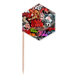 thumbnail image 1 of Graffiti Street Colorful l Wall Painting Toothpick Flags Cupcake Picks Party Celebration, 1 of 3