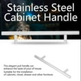 thumbnail image 6 of Lohoms 50 Pack 4 inches Stainless Steel T Bar, Kitchen Door Cabinet Handles Pull Knobs T Bar, Brushed Cupboard Drawer Pulls, 4", 6 of 9