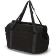 thumbnail image 1 of Bolso transportín lavable para perros y gatos, cesta transportín para perros, bolso para conejos, bolso de viaje de pana para mascotas de campo, negro L, 1 of 4