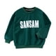thumbnail image 1 of Gibobby Sudaderas para niños pequeños, playera de algodónniños niñas de manga larga estampado de letras pulóver sudadera Tops blusa ropa trajes(Verde, 2-3 Años), 1 of 3