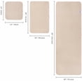 thumbnail image 2 of 430 GSM Microfiber Quick Dry Lint Free Oversize Bath Towel Set, 6 Piece (Waffle Weave) Light Beige, 2 of 4