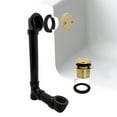 thumbnail image 3 of Westbrass 12" Sch. 40 ABS Bathtub Assembly with Tip-Toe Drain and 2-Hole Overflow, PVD Polished Brass, 3 of 15
