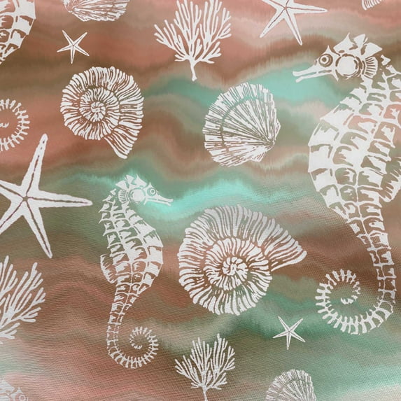 oneOone Cotton Poplin Twill Brown Fabric Sea Sewing Craft Projects Fabric Prints By Yard 56 Inch Wide