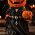 thumbnail image 6 of Spooky Halloween Pumpkin Statue Tabletop Decoration Gothic Style Festive Ornament for Home Desktop Mantle-Haunting for Holiday Party Favors Gift, G, 6 of 7