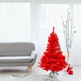 thumbnail image 3 of Northlight Full Pine Artificial Christmas Tree - 4' - Scarlet Red - Unlit, 3 of 3
