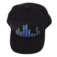 thumbnail image 2 of LED Cap, APP Programmable LED Display Hat 12x32 Point Color Matrices Cotton Adjustable Size  for Outdoor Concerts, 2 of 7