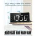 thumbnail image 2 of Loud Alarm Clock with Bed Shaker for Heavy Sleeper, Dual Vibrating Alarm Clock with USB Charger, .5' Large LED Display, 2 of 6
