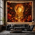 thumbnail image 6 of Ornate Archway Elaborate with Scrollwork Filigree Harvest Toned, Mystical Fantasy for Space Lovers, Wall Decor, Mother'S Day Gift, Tapestry Wall Hanging for Dorm and Living Room, 6 of 7