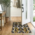 thumbnail image 2 of ODIKA 2'x3' Washable Throw Rug Record Vinyl Phonograph Abstract Music Theme Circular Shaped for Hallway, Study Room, Non-Slip Low Profile, Flatwoven, 2 of 7