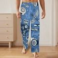 thumbnail image 4 of Men's Sleeping Pajama Pants – Blue-HotRod - Men's Pajamas - S, 4 of 5
