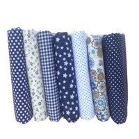 7PCS/Set Mixed Printing 25 * 25cm Floral Fabrics for Patchwork Sewing Materials Quilting Scrapbooking Cotton Cloth