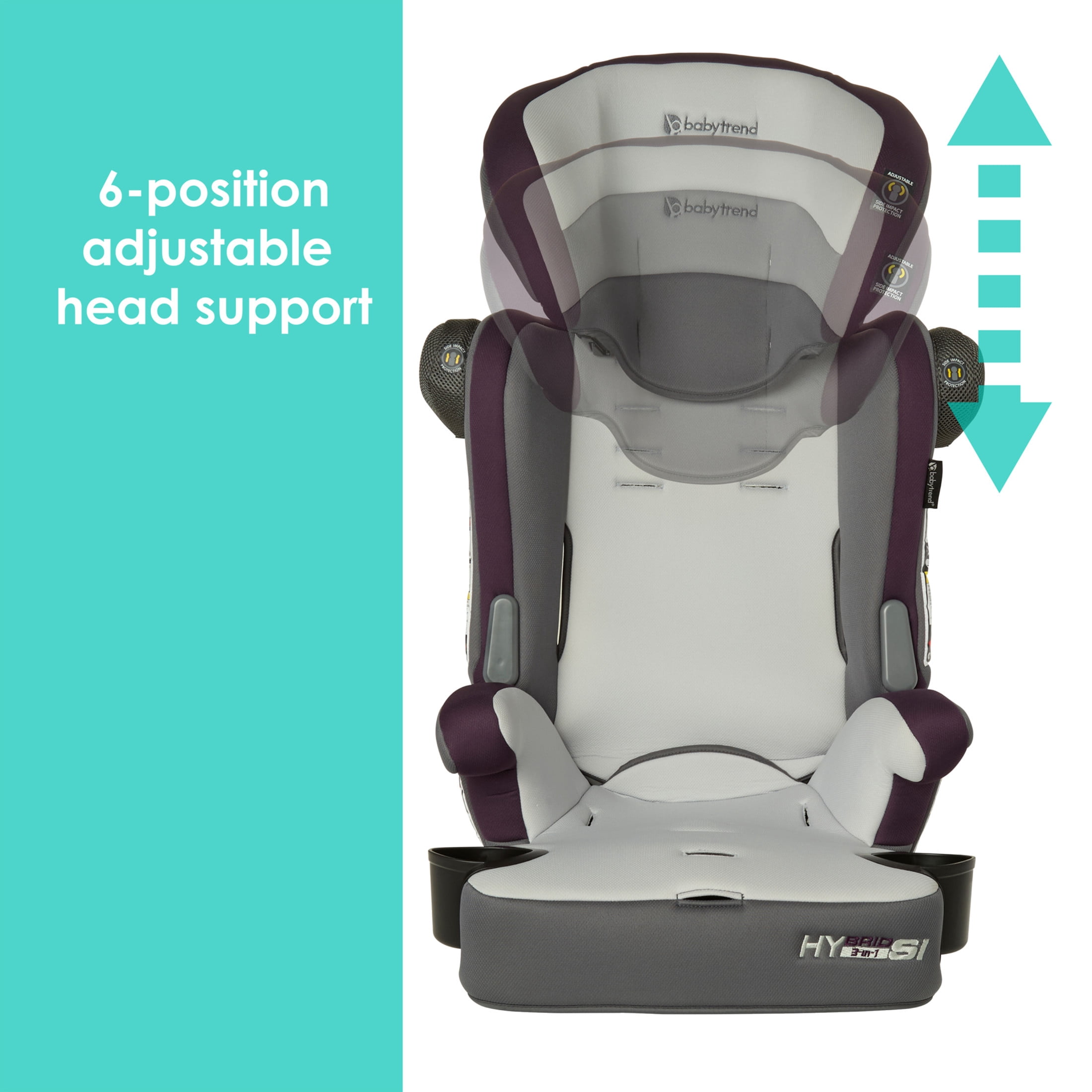Baby Trend Hybrid 3-in-1 Combination Booster Seat with Side Impact Protection