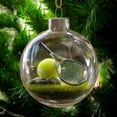 thumbnail image 3 of CYBIBO Lifelike Ball Sports Crystal Glass Ornament, 3D Christmas Glass Ornaments Collection for Xmas Tree, Holiday Decorations Christmas Indoor, Handmade Gifts for Gym Lovers, Tennis, 3 of 7