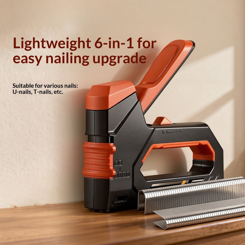 Multipurpose Manual Nailer With Fast Loading Comfortable Grip For Projects