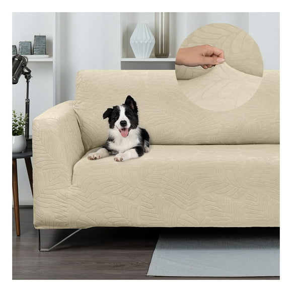 Protector de Sala 3 Pzas Elástico Antideslizante, Real Textil (Beige, CH/M/G)