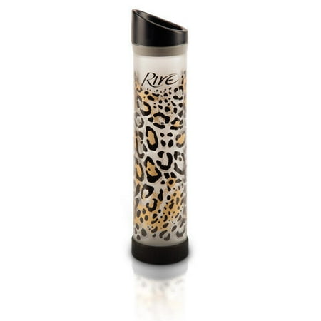 Rive Savoy 16 Oz Leopard Glass Water Bottle