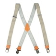 thumbnail image 5 of Men's 1.5 inch Wide Suspender Fully Elastic Khaki Adjustable Suspenders, 5 of 7