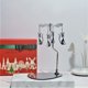 thumbnail image 1 of Candelabro giratorio con bandeja triangular redonda de acero inoxidable para aromaterapia navideña, 1 of 5
