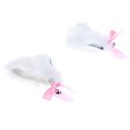 thumbnail image 3 of Miangastore Furry Hair Hoop White Imitation Rabbit Hair 1 Pair 3.5x3.1x1.6in, 3 of 8