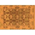 thumbnail image 1 of Ahgly Company Indoor Rectangle Abstract Orange Modern Area Rugs, 7' x 9', 1 of 4