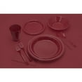 "Exquisite Premium Burgundy Plastic Tablecloth 12 Pack, 54"" x 108