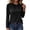 Black, variant on Women Long Sleeve Top, Twist Knot Neck Puff Shoulder Soft Stretchy Relaxed Fit Blouse, Slim Fit Elegant Tee Shirts Versatile Tunic Top for Fall Everyday Wear,Red,S