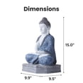 thumbnail image 3 of TECHKO 15" Buddha Garden Statue, 3 of 10