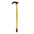 thumbnail image 2 of Sioweci Walking Stick with Ergonomic Handle 2 Section Length Adjustable Stable Anti-Skid Crutch Hiking Cane for Women Men Golden, 2 of 13