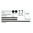 thumbnail image 2 of THD Wrap Around Room Darkening Grommet Curtain Rod & Bracket Set - Adjustable Telescoping Curtain Rod - Sturdy Rustproof Pipe 1" Diameter for Heavier Blackout Drapes - 48" to 86" Inch - Matte Black, 2 of 5