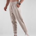 thumbnail image 4 of Puntoco Pantalones casuales de color sólido con bolsillos en el tobillo para hombre, pantalones largos, 4 of 4