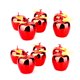 thumbnail image 5 of FELTECHELECTR 48 manzanas navideñas para colgar en el árbol de Navidad (rojas), 5 of 6