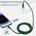 thumbnail image 6 of Lightning Cables,Lightning Cable 6ft,Haoano USB A Cables to Lightning Cables 2PACK USB to Lightning Cable 6ft Fast Charger Charging Cable Cords,Green, 6 of 7