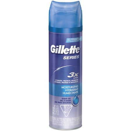 (2 Pack) Gillette Series Moisturizing Shave Gel Twin Pack, 14
