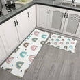 thumbnail image 2 of White Boho Bohemia Rainbow Leopard Hearts Pattern Kitchen Rugs Sets Of 2,Anti Fatigue Kitchen Mat Rugs Non Slip Washable,Decorative Kitchen Floor Mats for Kitchen,Sink,Laundry,17"x30"+17"x47", 2 of 7