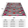 thumbnail image 3 of Sikiie Hearts And Lines1 Ultra-Soft Micro flannel Blanket Luxury All Seasons Warm Blanket for Bedding Sofa and Travel (4 sizes)-50"x40", 3 of 7