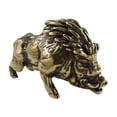thumbnail image 1 of Adorno de cerdito de latón, estatuilla de cobre artesanal, pequeño adorno de escritorio, miniescultura de cerdito en miniatura, estatua de Animal para, 1 of 7