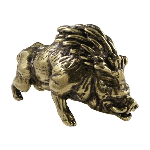 Estatua de cerdo, mini escultura de cerdito, estatua de animal decorativa coleccionable, mascota de té para decoración de mesa de aniversario de